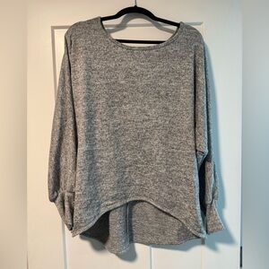 Homie Heather Gray Knit Top
